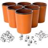 Vexaflow 6 Pezzi Set di Tazze per Dadi, Tazze da Dadi in Pelle, con Dadi a 36, Insonorizzata e Portatile, Ideale per Giochi da Tavolo, Feste, Bar e Giochi da Campeggio, Viaggi