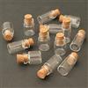 Mooff 10 barattoli in vetro per casa delle bambole in miniatura: 1/12 a scala, contenitori per alimenti - mini contenitori vuoti con sughero, accessori per la casa delle bambole, decorazioni per la casa
