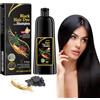 QEEROYO Shampoo Capelli Nero per Capelli Grigi, Black Hair Dye Shampoo 3 in 1, 100ML Colorante per Donna Uomo, 100 ml Black Hair Dye 3 in 1, Naturale-per Donna Uomo (Nero)