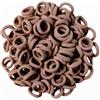 ACKKOR | Set di 100 Elastici Mini per Capelli Bambini, Ragazze e Piccoli, Senza Danni, Morbidi, Ideali per Capelli Sottili, Elastici Marroni