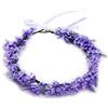 jojnsha Cerchietto per capelli con fiori finti per matrimonio, sposa, lavanda, floreale