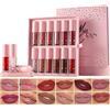 Welhammsae 12 Pezzi Lucidalabbra Set, Lunga Durata Antiaderente Impermeabile Liquido Lucidalabbra, Lip Gloss Set, Altamente Pigmentati Professionale Kit