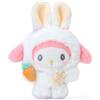 Sanrio Peluche Sanrio Original My Melody Fluffy-Eared Bunny 10,4"H - carota e sacchetto