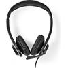 Nedis Auricolare PC | On-ear | Stereo | USB Type-A / USB Type-C ™ | Microfono pieghevole | Nero
