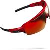 BBB Occhiali ciclismo Commander PC Smoke Mlc Lente Rossa Lucida Taglia Unica