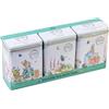 New English Teas Beatrix Potter: set regalo 3x barattoli di tè con 120 bustine di tè