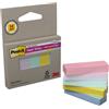 Post-It Segnapagina Post-it® Super Sticky in carta riciclata 15x50 mm - colori assortiti - conf. 5 pzindex/70 ff - F08601