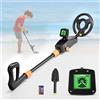 Jradse Metal Detector Bambini, Metal Detector per Bambino Leggero con Display LCD e Bobina di Ricerca Impermeabile, Ad Alta Sensibilità, Uso Esterno