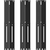 Gardenz Ricambi regolabili da 34 a 53,3 cm, piastre riscaldanti per barbecue compatibili con la maggior parte dei modelli di griglie a gas, universali per diffusori di calore (Acciaio porcellanato, 3 pezzi)