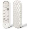 FINTIE Custodia per Google TV Streamer (4K) Ricerca Vocale 2024 - Cover Protettiva in Silicone Antiurto Antiscivolo Leggera, Bianco