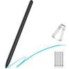 MoKo Galaxy Tab S9 FE S Pen per Samsung Galaxy Tab S6 Lite/S7/S8/S9/S10 S Pen di Ricambio + 5 Punte Gratuite, Nero
