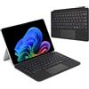 TECHGEAR Tastiera Surface Pro 12 (2025), cover sottile tipo Bluetooth con trackpad, retroilluminazione a 7 colori, attacco magnetico, QWERTY UK, custodia per tastiera wireless per Microsoft Surface