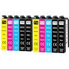 Veson T0715 Cartucce d'inchiostro Compatibili con Epson T0711 T0712 T0713 T0714 per Epson Stylus D92 D78 SX218 SX410 DX4400 DX7400 DX4050 DX7450 DX8400 DX8450 DX9400F SX400 BX300F, Confezione da 10