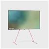 Pedestal Viva TV - Supporto per TV da 40 a 70 pollici, design moderno, robusti piedini per TV in acciaio, elegante base per TV con gambe inclinate e piedi arrotondati (rosa)
