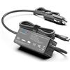 KFD 100W USB-C Caricabatterie Auto Per MacBook Pro, Dell, HP Elitebook 840 G7, Lenovo Thinkpad Notebook Power Delivery 12V PKW Laptop Typ-c 12-24V Auto Alimentatore Adattatore Caricatore