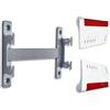 Decoralin Supporto da parete per Fritz!Box 5590, 6660, 6670, 7590, 7590 AX, 7690 - Fritzbox in plastica con distanziatore, viti e fissaggi inclusi, montaggio semplice, grigio
