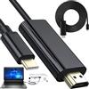 Retoo Cavo USB C HDMI, USB tipo C a HDMI 2.0, compatibile con laptop, smartphone e TV, 2 m, supporta 4 K a 30 Hz, USB-C 3.1 a HDMI, HDTV, cavo HDMI a USBC