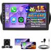 Roinvou 4+64G Autoradio Android per Citroen Nemo/Peugeot Bipper/Fiat Fiorino Qubo 2008-2017 CarPlay Android Auto Schermo da 10'' Touch Screen WI-FI GPS Bluetooth 32EQ FM/RDS SWC Telecamera Posteriore