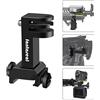 fantaseal Lega di Alluminio Alta Precisione Universale 2in1 Action Cam Pistola Balestra Supporto Guida Picatinny Rail Adattatore per Montaggio Laterale Airsoft Caccia Paintball per GoPro Sony Akaso DJI Camera