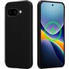 kwmobile Cover per Google Pixel 9a Custodia - Back Case Magnetica per Smartphone - Compatibile con MagSafe - Protezione in Silicone TPU - Nero