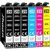 Jhaan 29XL Cartucce Compatibili con Epson 29XL Expression Home XP-235 XP-245 XP-247 XP-255 XP-332 XP-335 XP-342 XP-345 XP-352 XP-355 XP-432 XP-442 (3 Nero, 1 Ciano, 1 Magenta, 1 Giallo)
