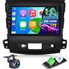 ETLFUCyber 2G+64G Android Autoradio per Mitsubishi Outlander 2/Peugeot 4007/Citroen C-Crosser 2008-2015 con Wireless Carplay e Android Auto, 9 Pollici TouchScreen con WiFi, Navigazione GPS, Bluetooth, FM RDS
