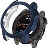 KUTEWEU Custodia per Garmin Fenix 7X/Fenix 7X Solar, TPU Silicone Protettivo Case Skins Copertura Resistente Shell, Watch Shell per Garmin Fenix 6X/Fenix 6X Pro/Fenix 5X Sapphire (Blu)
