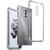 REY Cover in Gel TPU Anti-Shock per ZTE Nubia REDMAGIC 8s PRO, Morbido Silicone Custodie Protettivo Case, Anti-Scratch, Protettiva Sottile Back Cover