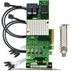 ROSE RAIN Scheda HBA SAS Compatibile con 9211-8i & LSI 9300-8i Modalità IT PCIe, Scheda di SATA, 8 Porte 12 Gbps PCIe 3.0 x8, Supporto Expander SAS, Controller HBA con 2× Cavi SFF-8643 a 4× SATA per ZFS TrueNAS