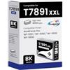 Yongairuink T7891XXL - Cartucce d'inchiostro per EP WF-5620 DWF WF-5110DW WF-5190DW WF-5690DWF WF-5100 Series WF-5600 Series (1 nero)