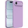 Captor Cover iPhone Air Custodia Colorata in Silicone Liquido, Antiurto, Flessibile, Bordo Rialzato per Schermo e Fotocamera Con Microfibra Interna per iPhone Air Cover (Viola Lilla)