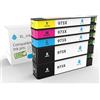 XL-Ink Cartucce d'inchiostro compatibili con HP 973x / HP973x Economy Pack of 5 (CMY + 2X BK: HP 2X L0S07AE, F6T81AE, F6T82AE, F6T83AE. Capacità: 2X 10.000 Pages, 3X 7000 Pages, per Hp Page Wide Pro