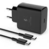 BENSN Cavo di ricarica rapido da 45 W, compatibile con Samsung Galaxy S25 S24 S23 S22 Ultra, caricatore di tipo C per Samsung S25 S24 S23 S22 Plus, USB C Super Fast Charger