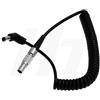 HangTon Connect 12V DC Barrel a 0B FGG 2 Pin cavo di alimentazione a spirale per Teradek Bond, Preston, Monitor, Z Cam E2 S6 Camera