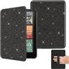 MoKo Custodia Compatibile con 7 Ebook Reader(12a Gen-2024), Custodia Leggera con Cinghia Auto Wake/Sleep per Ebook Reader,Non per TCL Remarkable Kobo, Nero Glitterato