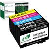 Greenjob Compatibile 604XL Compatibili per Epson 604 XL Multipack per Expression Home XP-2200 XP-2205 XP-3200 XP-3205 XP-4200 XP-4205 Workforce WF-2910 WF-2930 WF-2935 WF-2950 (5 Pezzi)