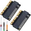 ZHUROUPU Adattatore SSD M.2 NVME per Apple per MacBook PRO Air Retina 2013-2017, Scheda di conversione da M.2 NGFF NVME PCIe 3.0 M-Key a SSD 12+16 Pin per MacBook A1465 A1466 A1398 A1502