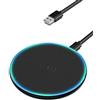 RENGOGA Caricatore Wireless, RENGOGA 15W Caricabatterie Wireless per iPhone 16/15/14/13/12 Pro Max Mini, Samsung Galaxy S25/S24/S23/S22/S21/Note 20, Huawei, Xiaomi Charger