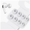 HEEKIM 4 Paia Gommini per Air pods Pro/Pro 2 con Foro per la Riduzione del Rumore, Auricolari di Ricambio Portatili Adatti alla Custodia di Ricarica (XS/S/M/L)