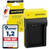 PATONA Slim Caricabatterie fotocamera USB-C Canon LP-E12 LPE12 | Mini caricabatterie da viaggio (34g) per EOS 100D, Rebel SL1, EOS M M2 M10 M50 M100 M200, PowerShot SX70 HS