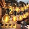 btfarm 2 Pezzi 10M Catena Luminosa Esterno con Telecomando, G40 LED Lampadine Luci da Esterne Giardino Impermeabile, 3 Modalità Dimmerabile Lucine Decorative e Catene Luminose per Gazebo Terrazza