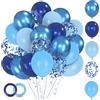 Alaoo Palloncini Compleanno Blu Scuro, 60 Pezzi 12 Pollici Blu Scuro Confetti Palloncini, per Decorazioni Compleanno, Baby Shower, Decorazioni Battesimo Bimbo e Bimba, Matrimonio