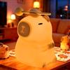 PQETBV Luce Notturna Bambini, Luce Notturna a Forma di Capybara, Lucetta Regolabile con Timer, Lampada Capibara a LED per Bambini, Lampada in Silicone Cameretta Bambina Regalo