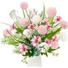 YMIFEEY Fiori artificiali come veri fiori artificiali, primaverili, fiori di campo, fiori artificiali, fiori di seta, fiori finti, piante, rami, decorazione artificiali, per camera da letto, tavolo