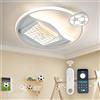 YLFXL Plafoniera Cameretta Bambini, 40cm Lampadario Cameretta Bambini Tipo Calcio 3000-6000K Dimmerabile Plafoniera LED Soffitto con Telecomando per Cameretta Bambino, Camera da Letto, Soggiorno, 32W