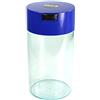 Tightpac America, Inc. Tightvac-3 to 12 Oz Vacuum Sealed Contenitore di stoccaggio, Cappuccio Blu Scuro e Corpo Trasparente, 1.3-Liter/1.1-Quart