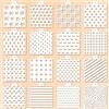 GORGECRAFT 16 Stile 14cm Cuore Aerografo Biscotti Stencil Plastica Pet Stella Riutilizzabile Glassa Reale Stencil da Forno Pois Venatura del Legno Modello Zucchero Biscotti Torta Dessert caffè