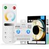 FCOB WiFi Bluetooth Controllore SP530E e RB2 2.4Ghz CCT RF Remoto Kit Adatto per COB SMD PWM/SPI CCT Sintonizzabile Doppio Bianco Strisce LED DC5V DC12V DC24V