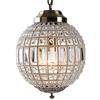 FIRVRE Lampadario Moderno in Cristallo Lampada a Sospensione K9 sfera di cristallo goccia di pioggia Plafoniera Apparecchio con 6 luci per sala da pranzo Soggiorno camera da letto