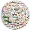 TUIOBUN 50 adesivi a forma di pecora per bicicletta, bagagli, moto, frigorifero, paraurti, computer, skateboard, auto, laptop, simpatici adesivi in vinile, regalo per bambini e ragazzi, impermeabili